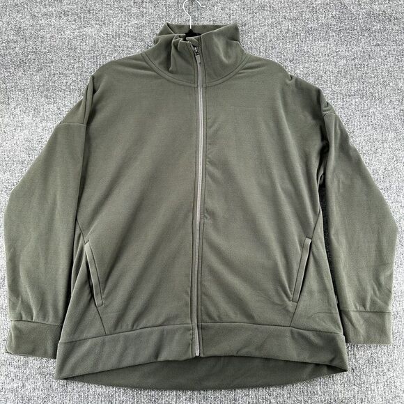 Mondetta Jacket Womens Extra Large Burnt Olive Cozy‎ Fleece Full Zip Pockets - Picture 1 of 15